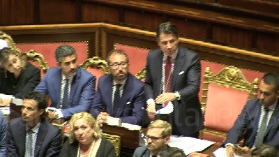 Scene from Governo, Conte: "Non rinnego nulla di quanto fatto"