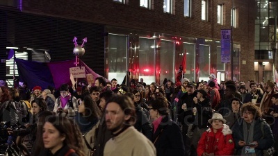 Scene from Milano, corteo 'Non una di meno' in occasione dell'8 marzo