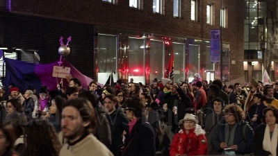 Scene from Milano, corteo 'Non una di meno' in occasione dell'8 marzo