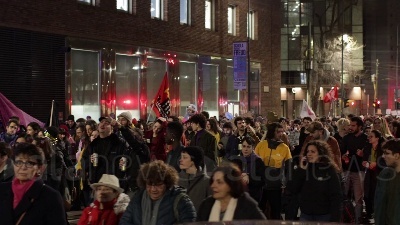 Scene from Milano, corteo 'Non una di meno' in occasione dell'8 marzo