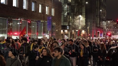 Scene from Milano, corteo 'Non una di meno' in occasione dell'8 marzo