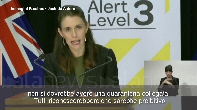 Scene from Coronavirus, Ardern: "Bolla tra Nuova Zelanda e Australia per viaggiare"