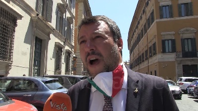 Scene from Salvini: "Divisioni centro destra? Mi preoccupano di più quelle della maggioranza"