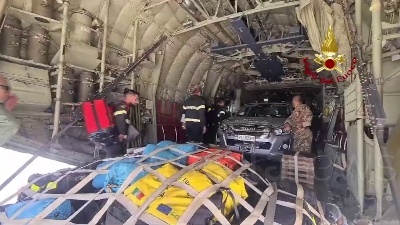 Scene from Inondazioni in Libia, partito il contingente dei vigili del fuoco italiani