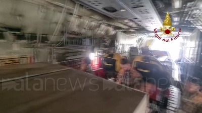 Scene from Inondazioni in Libia, partito il contingente dei vigili del fuoco italiani
