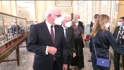 Scene from Mattarella e Steinmeier a Milano, Perani: "La Germania mi ha salvato la vita"