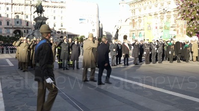 Scene from Alpini, Milano: alzabandiera alle celebrazioni in commemorazione dei soldati caduti