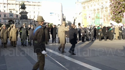 Scene from Alpini, Milano: alzabandiera alle celebrazioni in commemorazione dei soldati caduti