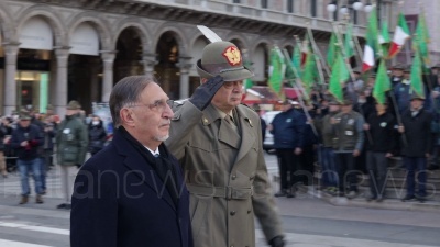 Scene from Alpini, Milano: alzabandiera alle celebrazioni in commemorazione dei soldati caduti
