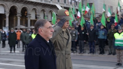 Scene from Alpini, Milano: alzabandiera alle celebrazioni in commemorazione dei soldati caduti