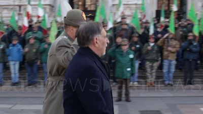 Scene from Alpini, Milano: alzabandiera alle celebrazioni in commemorazione dei soldati caduti