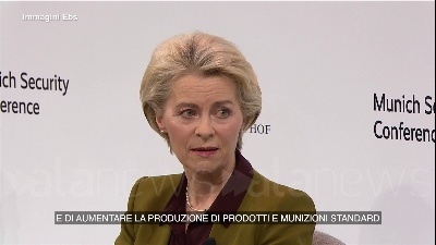 Scene from Von der Leyen: "Putin deve fallire, l'Ucraina deve vincere"