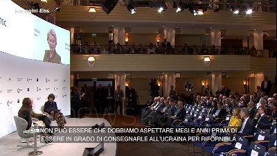 Scene from Von der Leyen: "Putin deve fallire, l'Ucraina deve vincere"