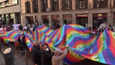 Scene from Clima, Fridays For Future in corteo a Milano: "Facciamo noi la rivoluzione ecologica"