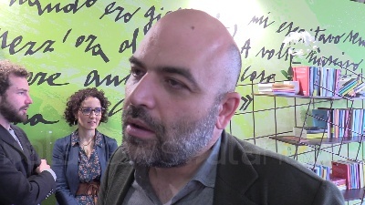 Scene from Meloni, Saviano: "Governo nemico della cultura"