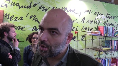 Scene from Meloni, Saviano: "Governo nemico della cultura"