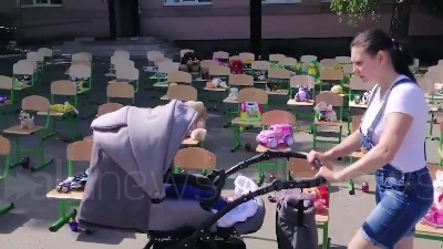Scene from Ucraina, a Dobroslav un requiem per ricordare i bambini morti