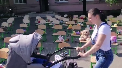 Scene from Ucraina, a Dobroslav un requiem per ricordare i bambini morti