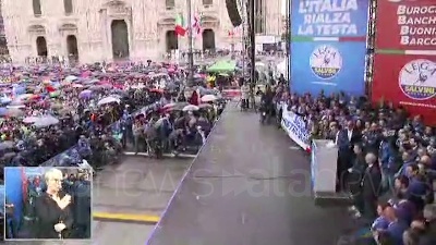 Scene from Salvini: "Estremisti sono altri, qui non ci sono le ultradestre"