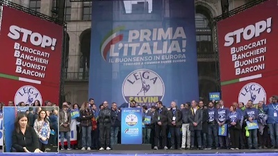 Scene from Salvini: "Estremisti sono altri, qui non ci sono le ultradestre"