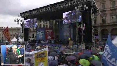 Scene from Salvini: "Estremisti sono altri, qui non ci sono le ultradestre"