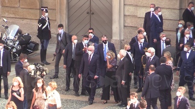 Scene from Mattarella e Steinmeier visitano il Duomo di Milano