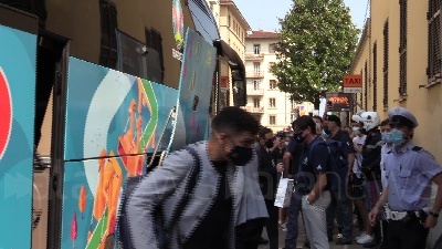 Scene from Euro2020, la nazionale di Mancini parte da Firenze in treno alla volta di Roma
