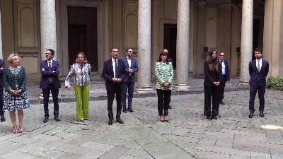 Scene from Milano, prima giunta del 'Sala bis': tema centrale i fondi del Pnrr