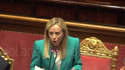 Scene from Senato, Meloni: "Non dobbiamo sconfiggere la Russia, ma difendere l'Ucraina"