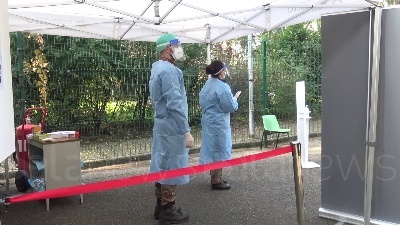 Scene from Milano, l'Esercito attiva il punto vaccinale antinfluenzale: "Somministriamo seicento dosi al giorno"