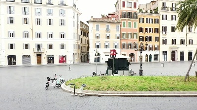 Scene from Roma, il lockdown visto dal drone