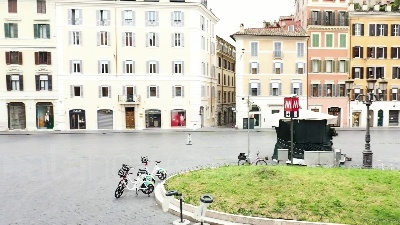 Scene from Roma, il lockdown visto dal drone