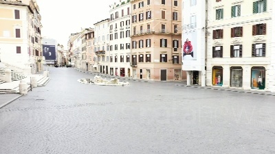 Scene from Roma, il lockdown visto dal drone