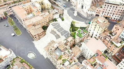 Scene from Roma, il lockdown visto dal drone