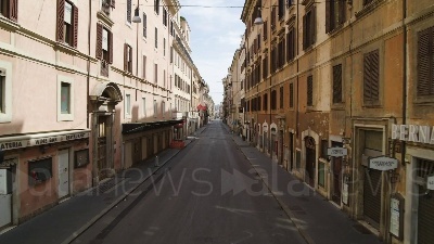 Scene from Roma, il lockdown visto dal drone