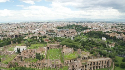 Scene from Roma, il lockdown visto dal drone