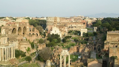 Scene from Roma, il lockdown visto dal drone