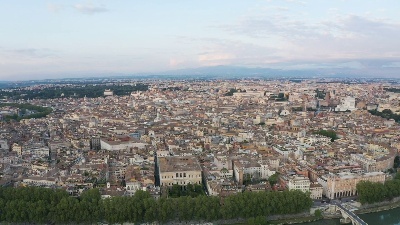 Scene from Roma, il lockdown visto dal drone