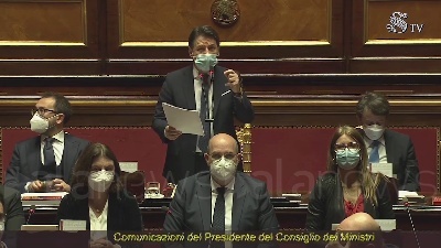 Scene from Crisi di governo, Conte: "Se non corre il Mezzogiorno non corre l'Italia"