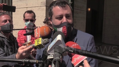 Scene from Pd-Lega, Salvini: "D'accordo su decreto imprese entro aprile con decine di miliardi"