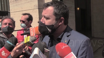 Scene from Pd-Lega, Salvini: "D'accordo su decreto imprese entro aprile con decine di miliardi"