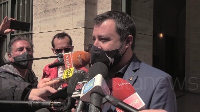 Scene from Pd-Lega, Salvini: "D'accordo su decreto imprese entro aprile con decine di miliardi"