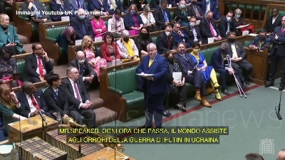 Scene from Ucraina, Boris Johnson: "Putin è un criminale di guerra"
