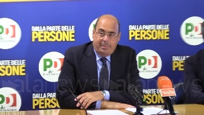Scene from Zingaretti presenta i '7 cantieri per rinascita Italia'