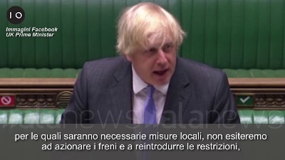 Scene from Coronavirus, Johnson: "Il lungo letargo nazionale sta iniziando a finire"