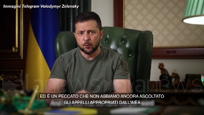 Scene from Ucraina, Zelensky: "L'Aiea a Zaporizhzhia senza giornalisti indipendenti"