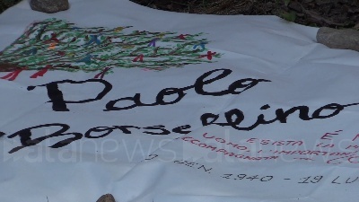 Scene from Borsellino, commemorazione nei giardini a Milano: "Il fresco profumo di libertà"