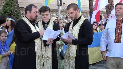 Scene from Ucraina, a Roma la marcia nella giornata dell'indipendenza