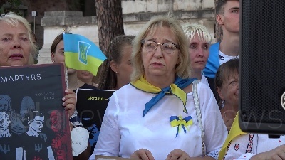 Scene from Ucraina, a Roma la marcia nella giornata dell'indipendenza