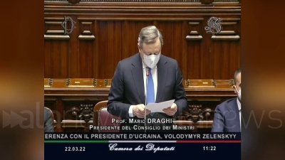 Scene from Ucraina, Draghi: "La resistenza di tutti i luoghi su cui si abbatte la ferocia di Putin, è eroica"